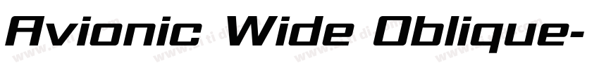 Avionic Wide Oblique字体转换 Avionic Wide Oblique字体转换